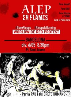 Alep en flames. Protesta en vermell per tot el mon - Vigília silenciosa